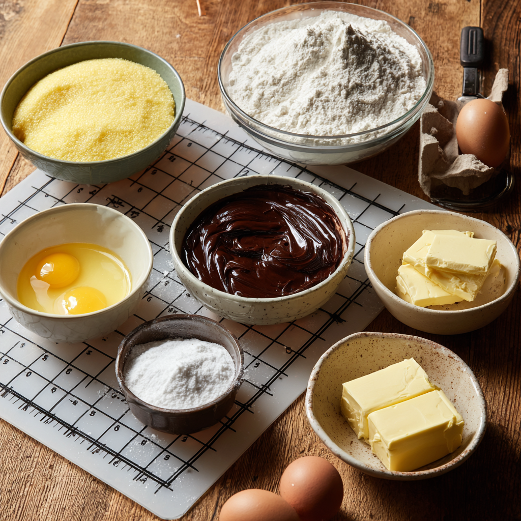 Chocolate sponge cake layers cooling on wire rack