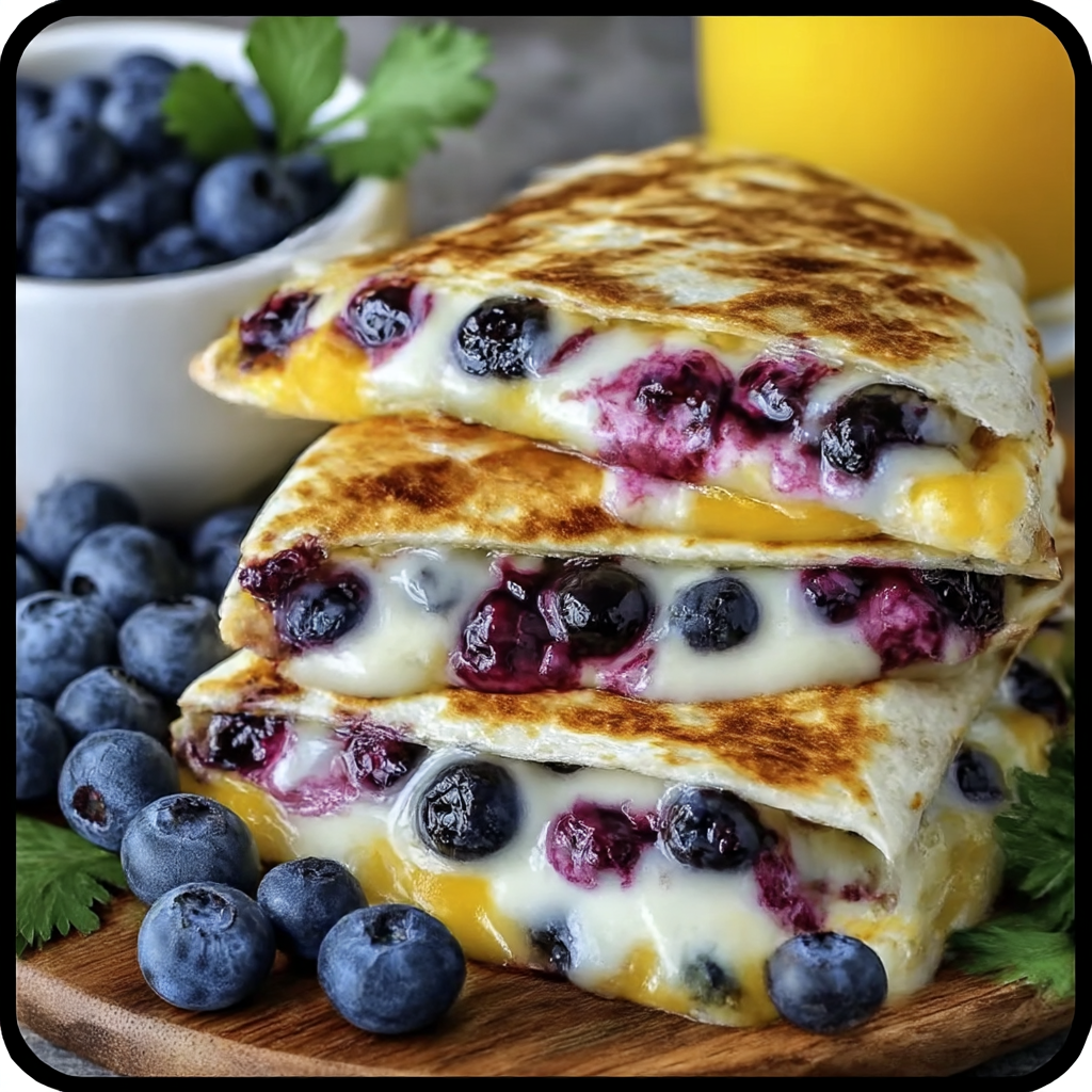 Blueberry Breakfast Quesadilla