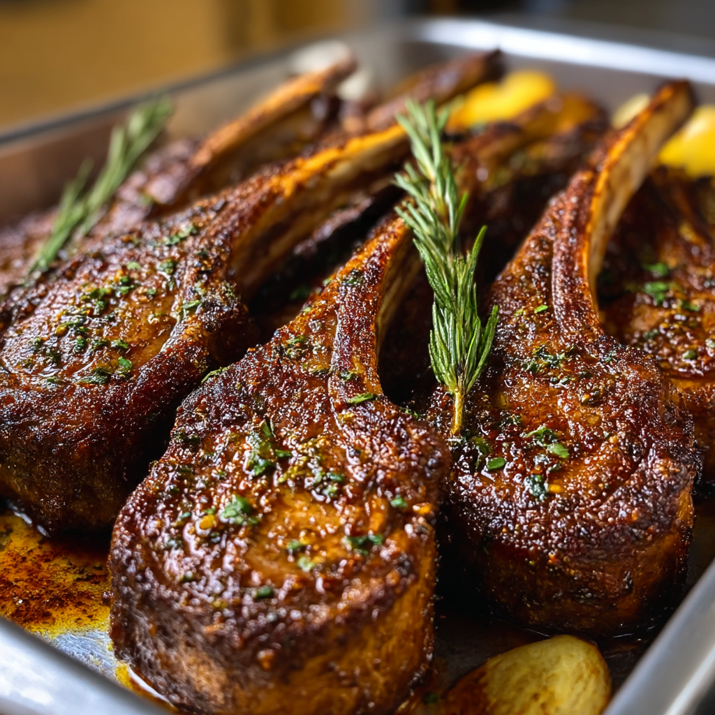 Grilled Lamb Chops with Classic Herb Marinade
