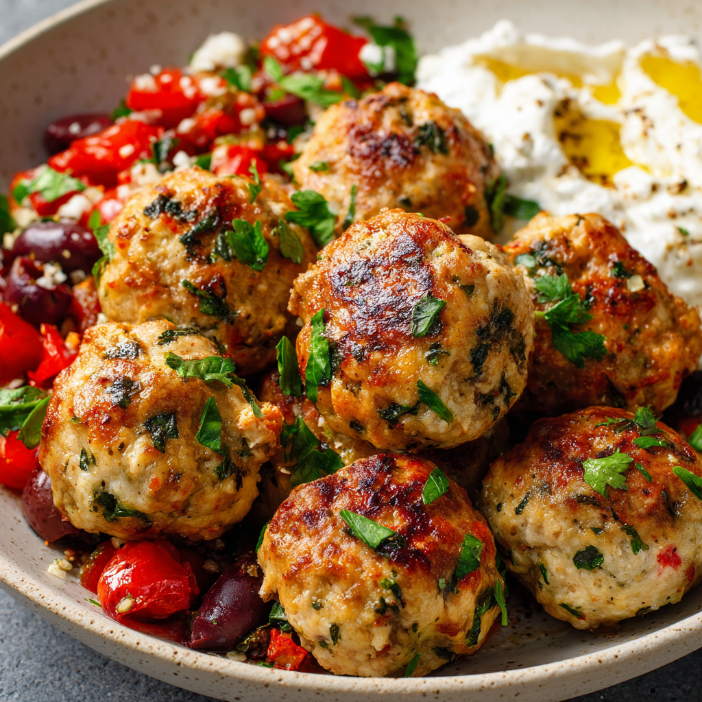 Mediterranean Chicken Meatballs