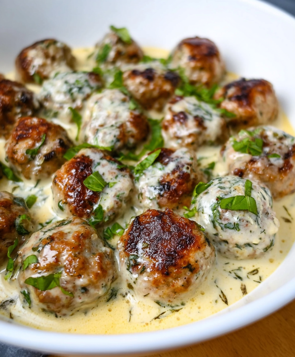 Gluten Free Turkey Meatballs With Basil Sauce