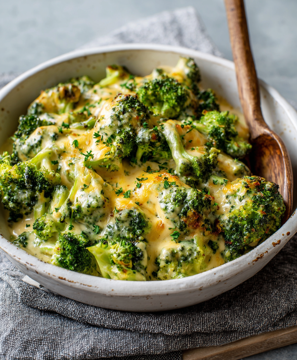 Broccoli florets steaming in a pan, bright green and tender