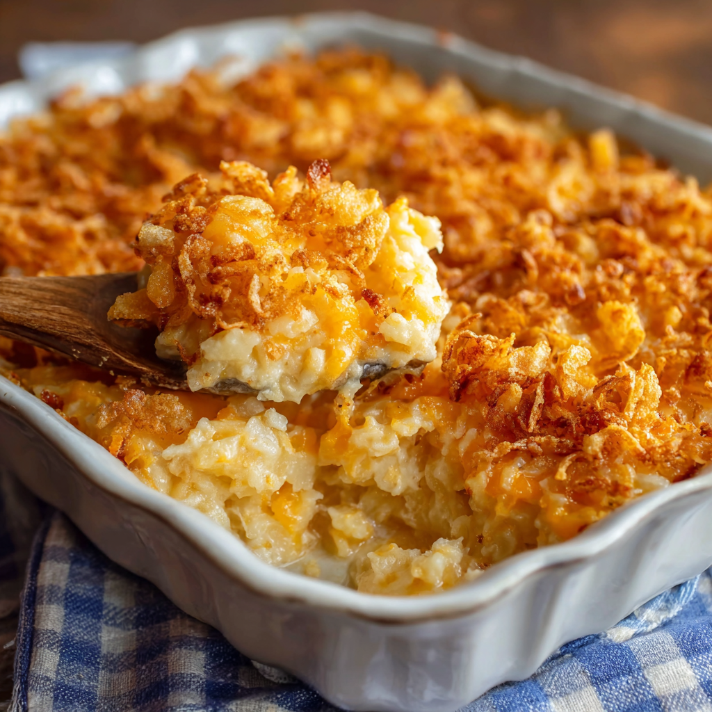 Funeral Potatoes (Cheesy Hash Brown Casserole)