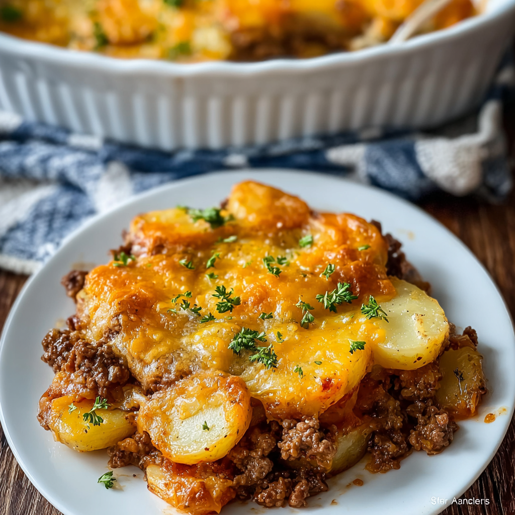 Hobo Casserole — Rustic Ground Beef and Potato Bake