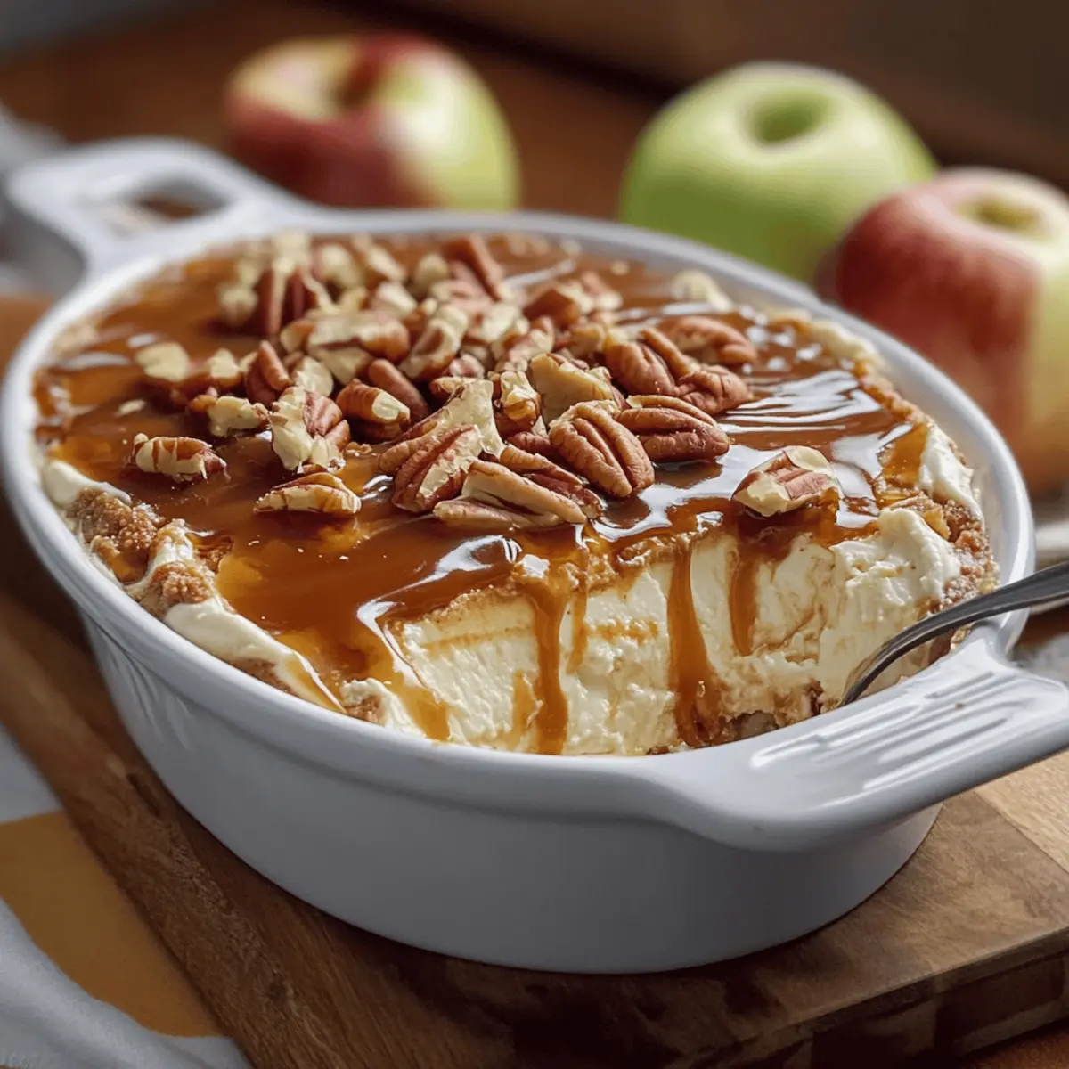 Creamy Caramel Apple Cheesecake Dip for Fall Gatherings