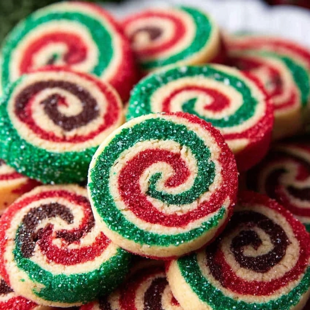 Christmas Pinwheel Cookies
