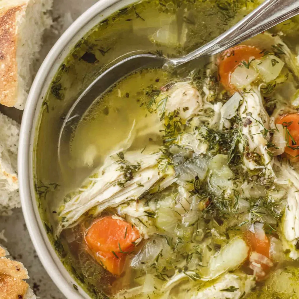 Classic Roasted Chicken and Herb Soup