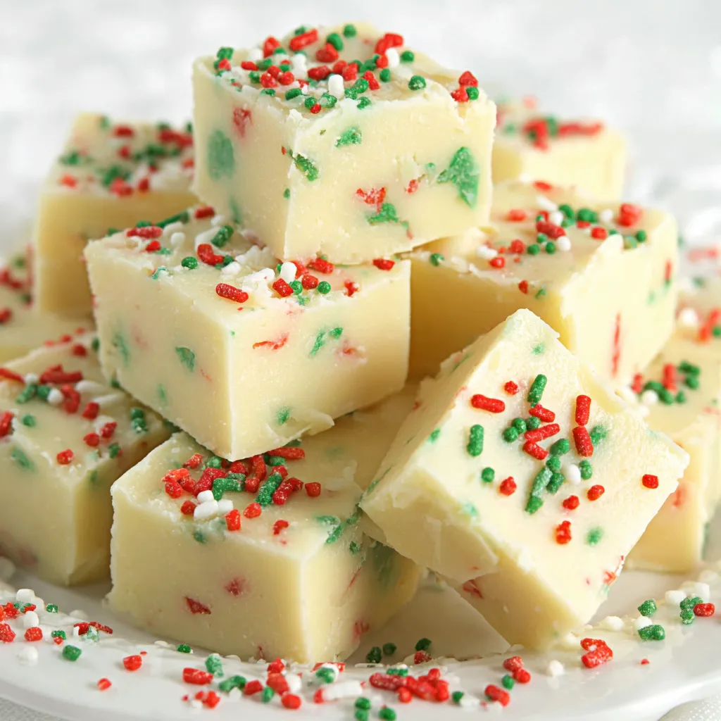 Christmas Sugar Cookie Fudge
