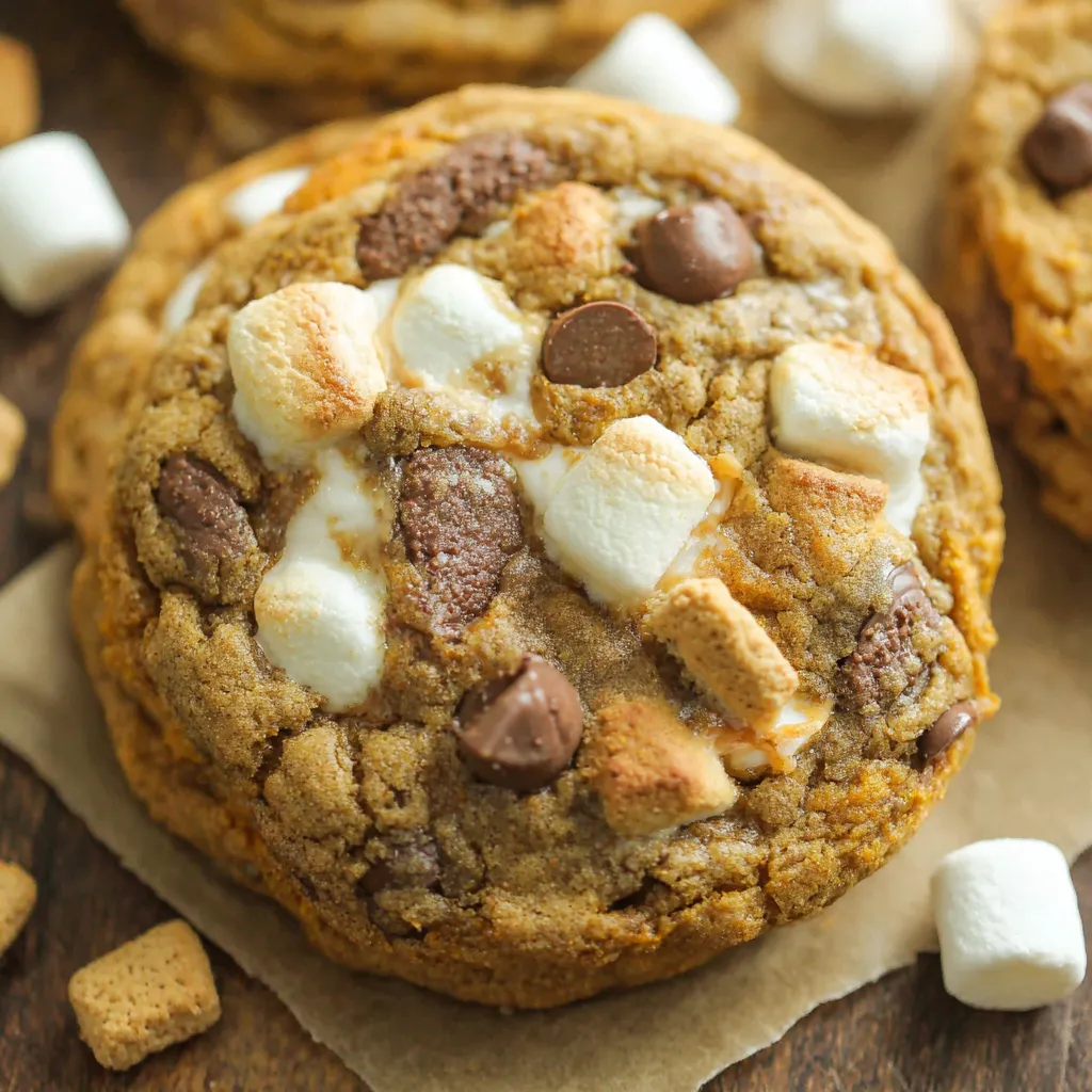 Pumpkin S'mores Cookies
