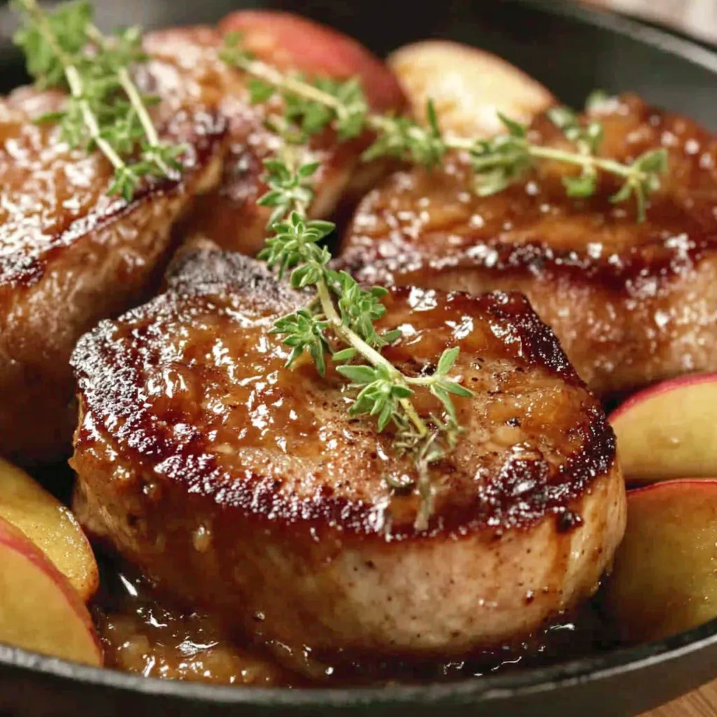 Juicy Apple Butter Pork Chops for Cozy Fall Dinners