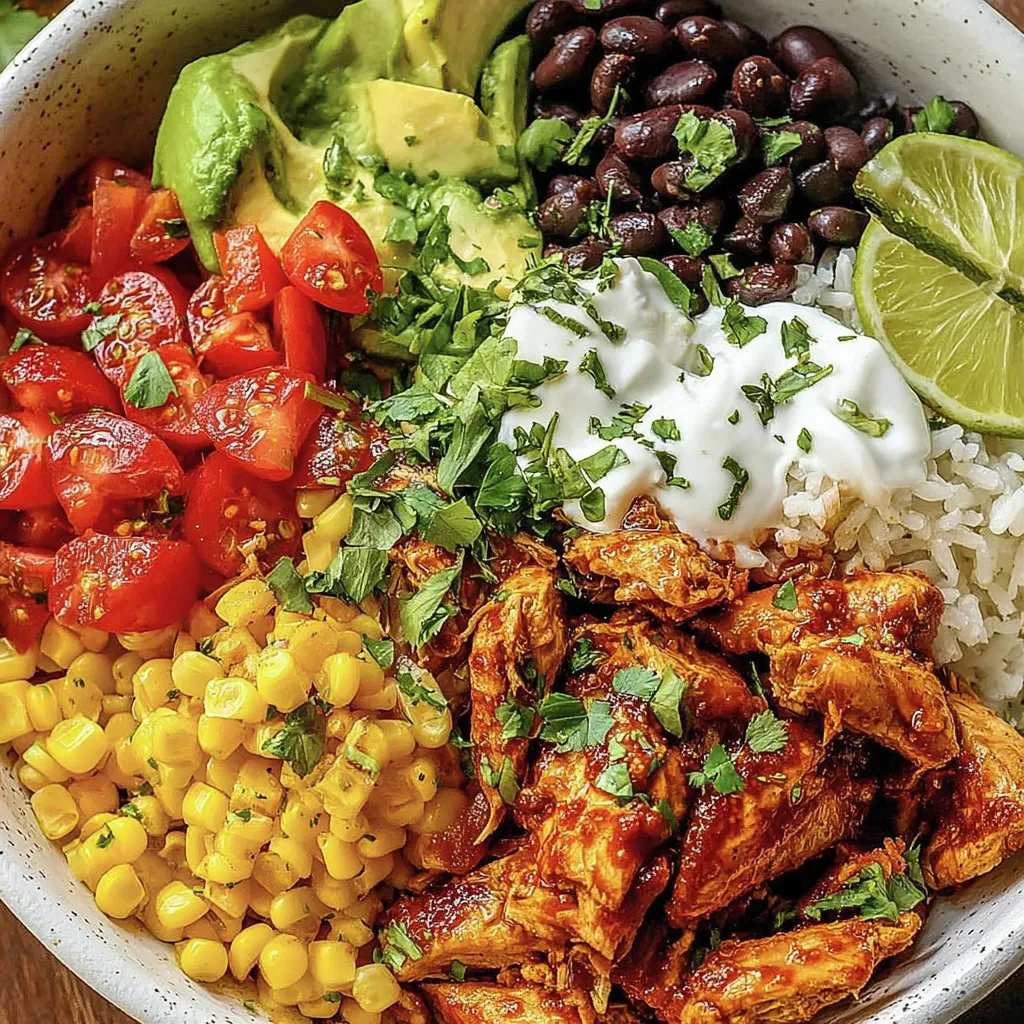 Healthy Chicken Taco Bowls