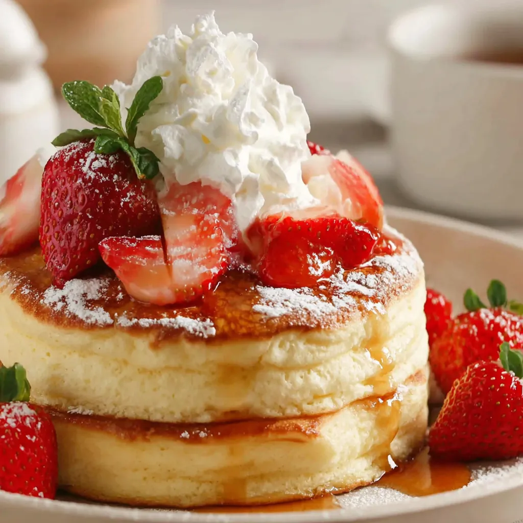 Fluffy Japanese Soufflé Pancakes