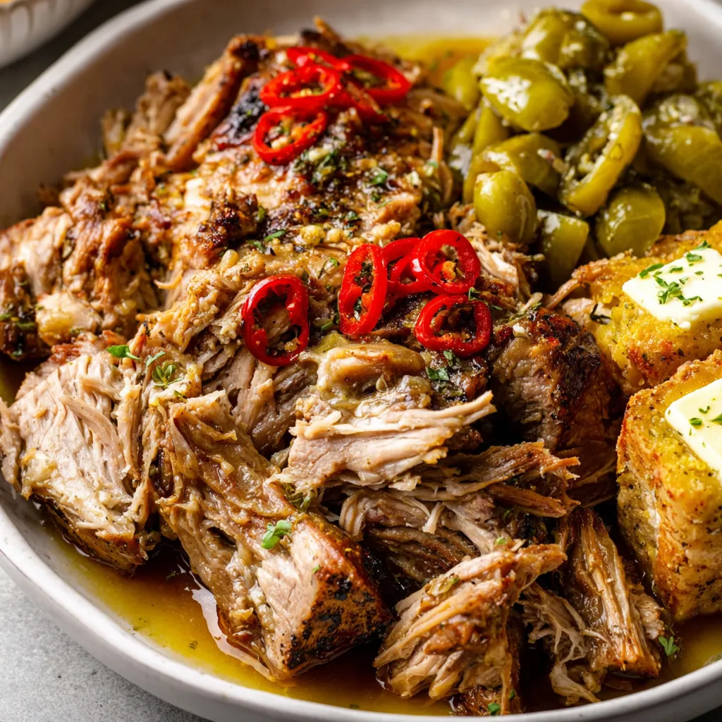 Slow Cooker Mississippi Pork Roast