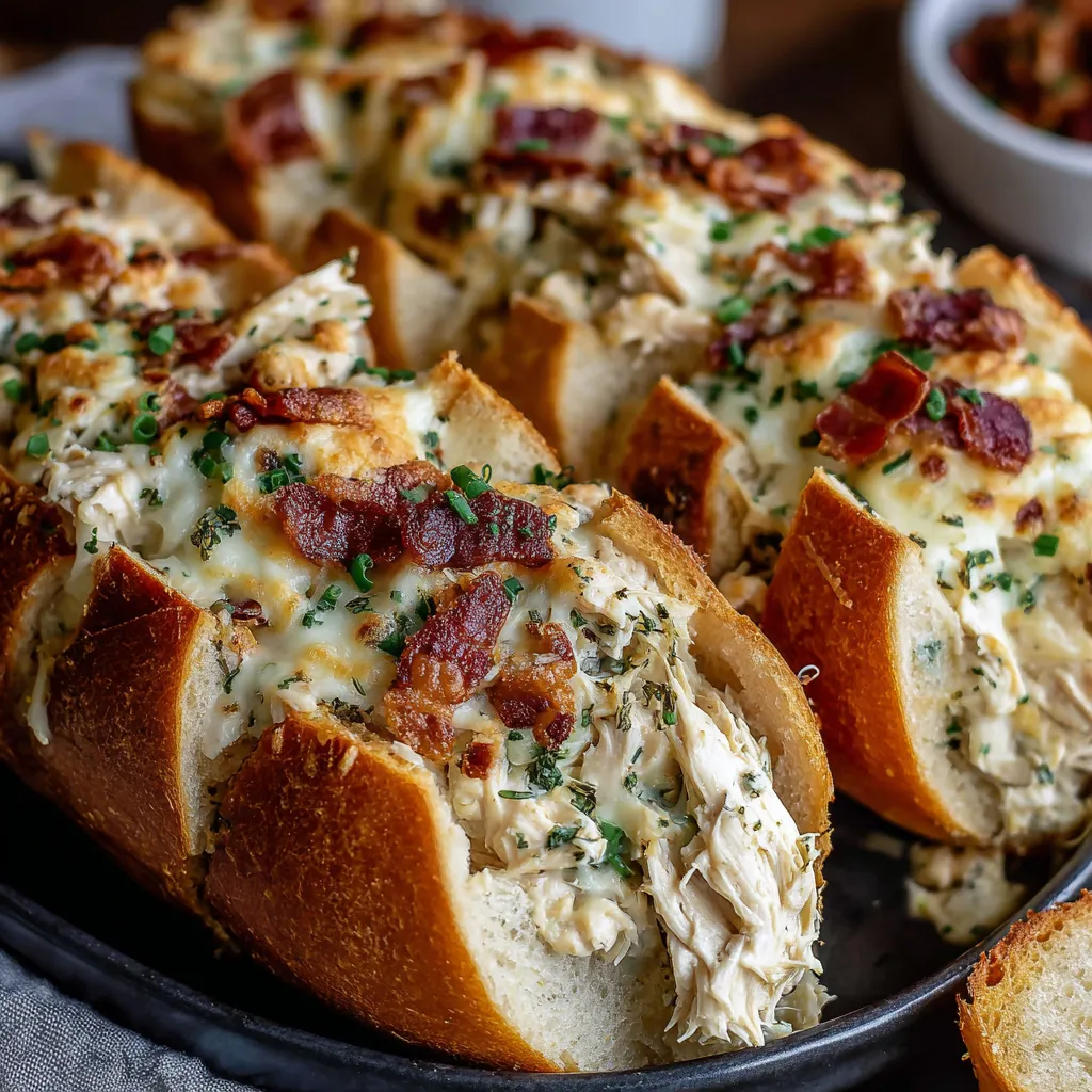 Chicken Bacon Ranch Bread