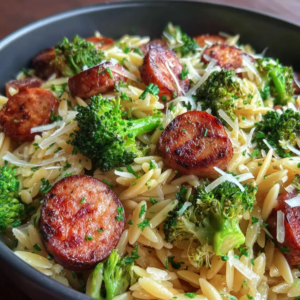 Chicken Sausage and Broccoli Orzo: A Delicious One-Pot Meal