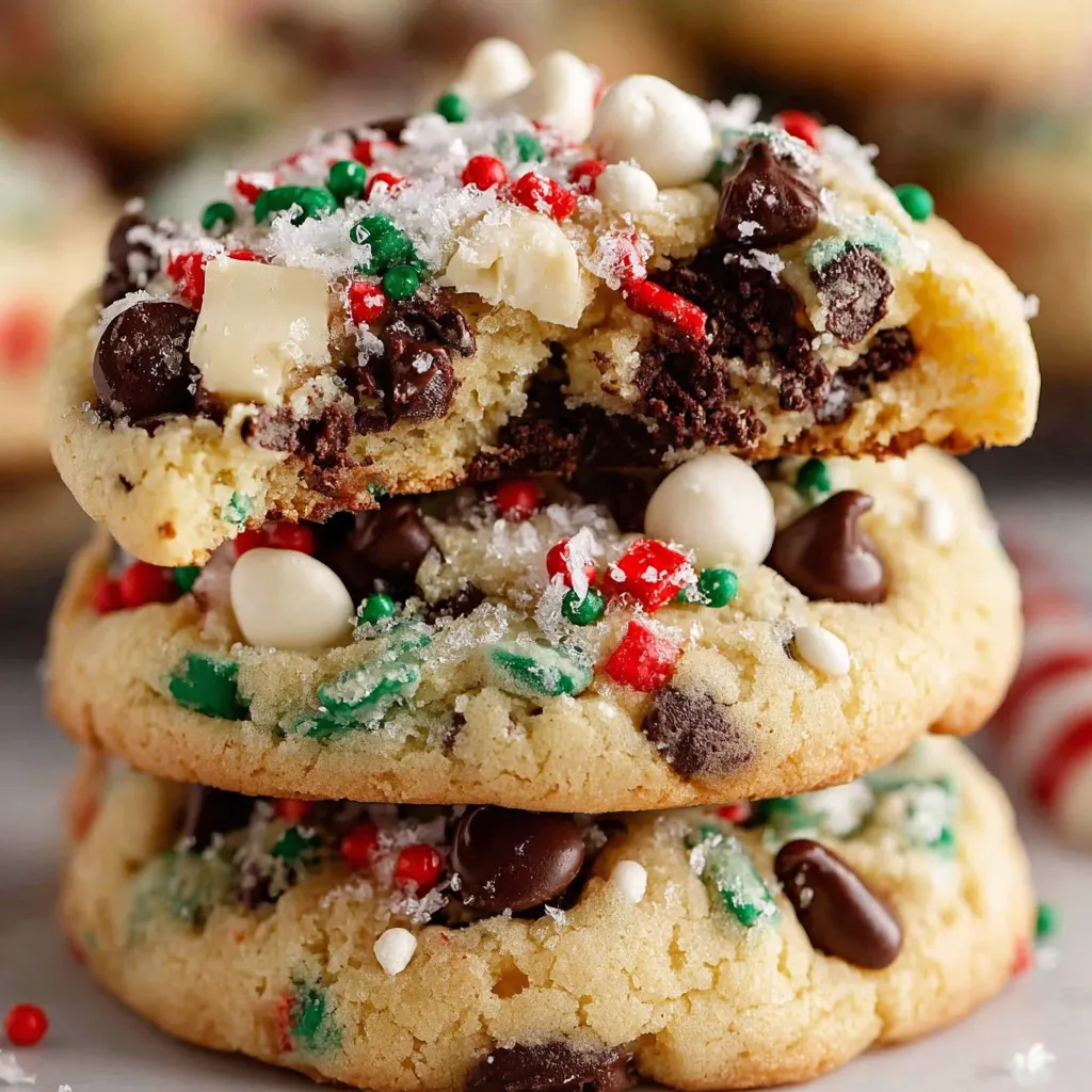 Winter Wonderland Chocolate Chip Christmas Cookies