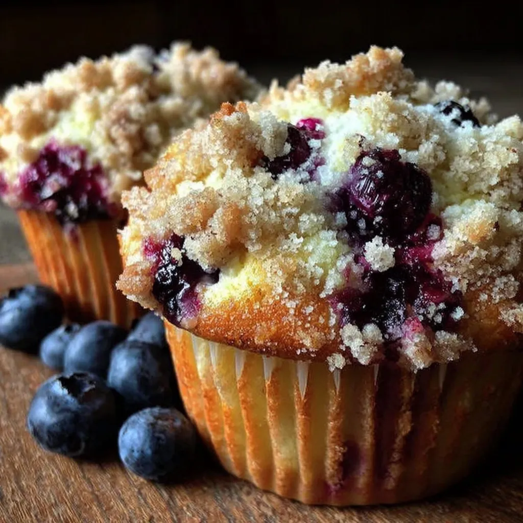 Amazing Blueberry Muffins with Streusel in 1 Hour