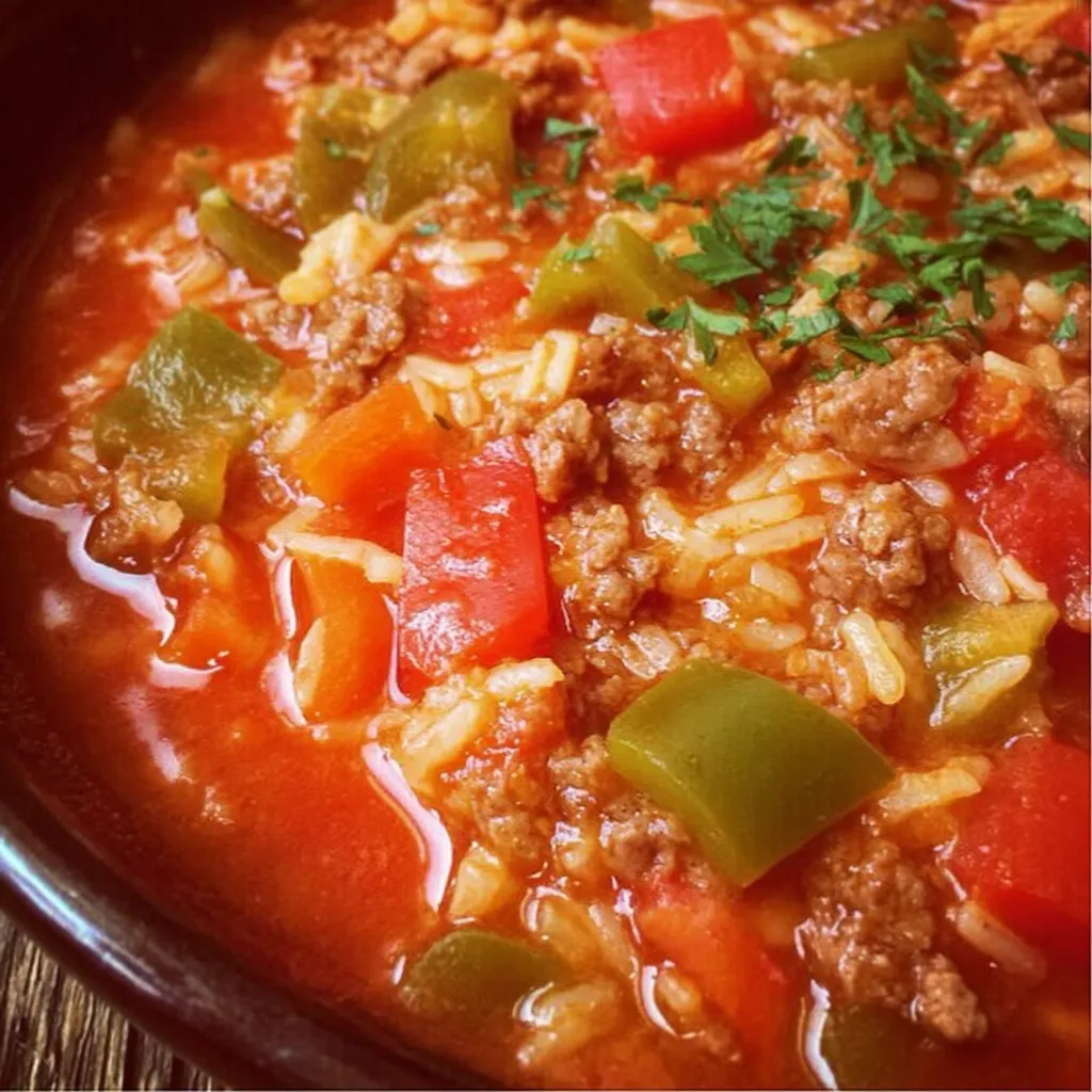 Crock Pot Stuffed Pepper Soup
