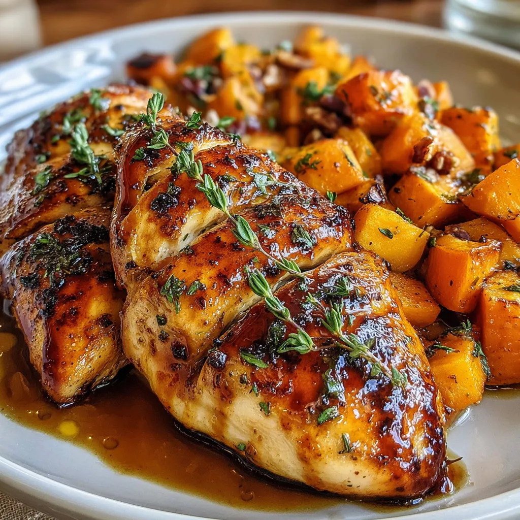 Maple-Glazed Chicken with Sweet Potatoes