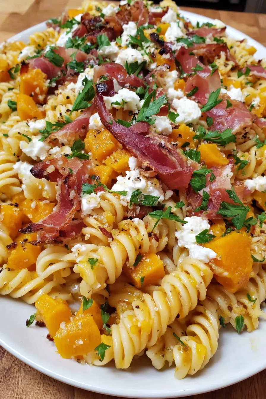Crispy prosciutto shards and crumbled goat cheese topping the salad