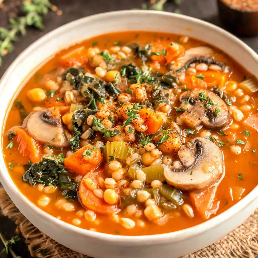 Vegetable Barley Soup (Vegan & Protein-Rich)