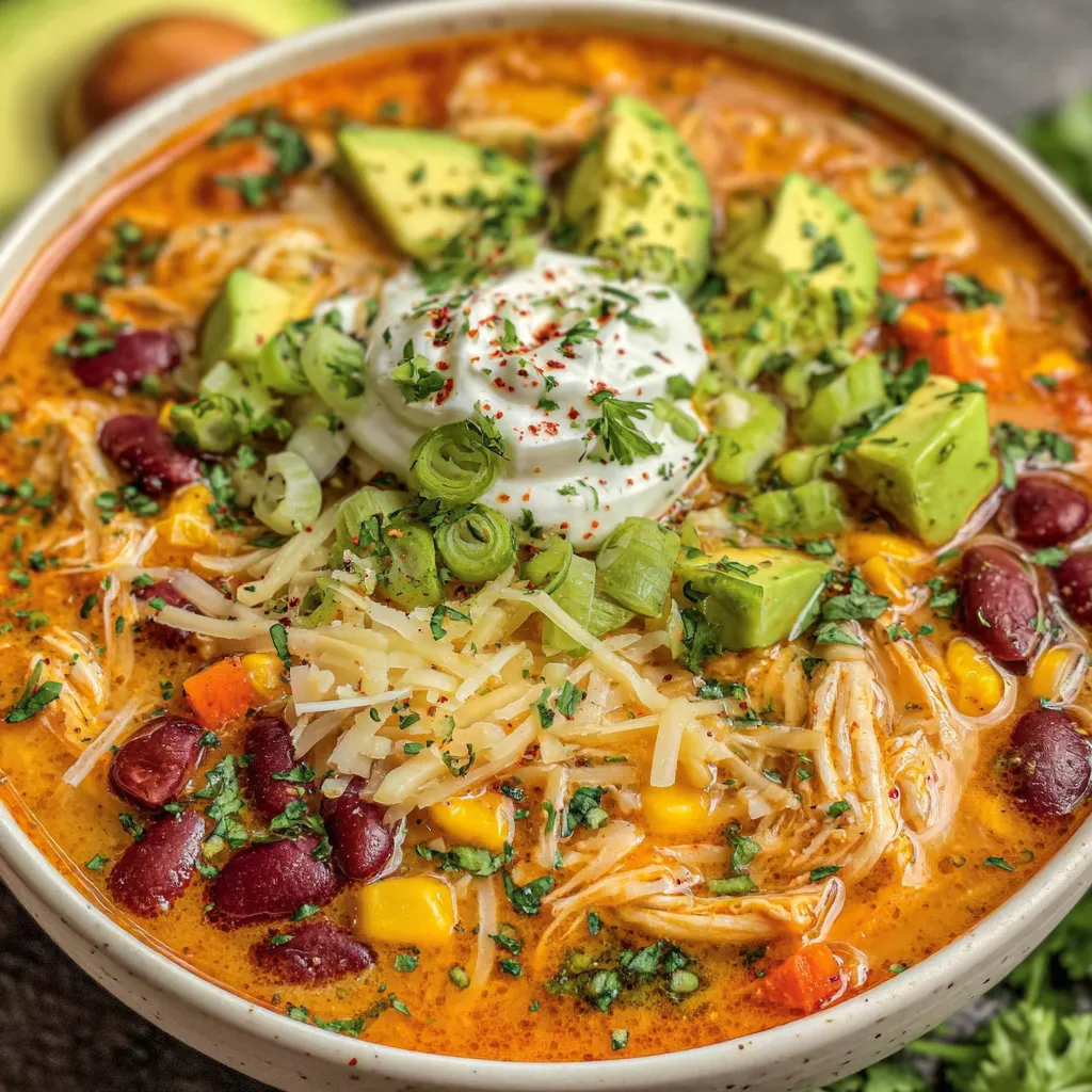 Creamy Chicken Enchilada Soup