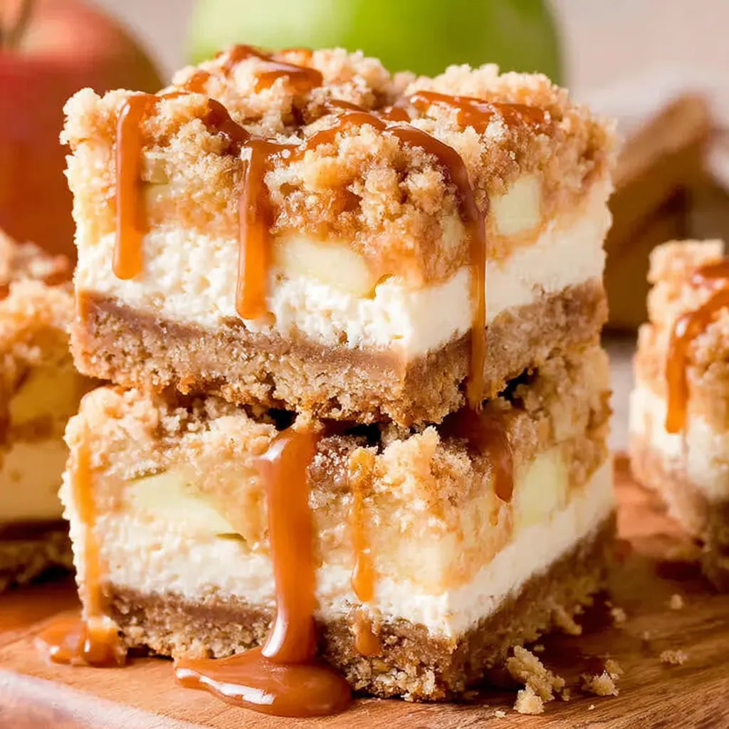 Caramel Apple Cheesecake Bars