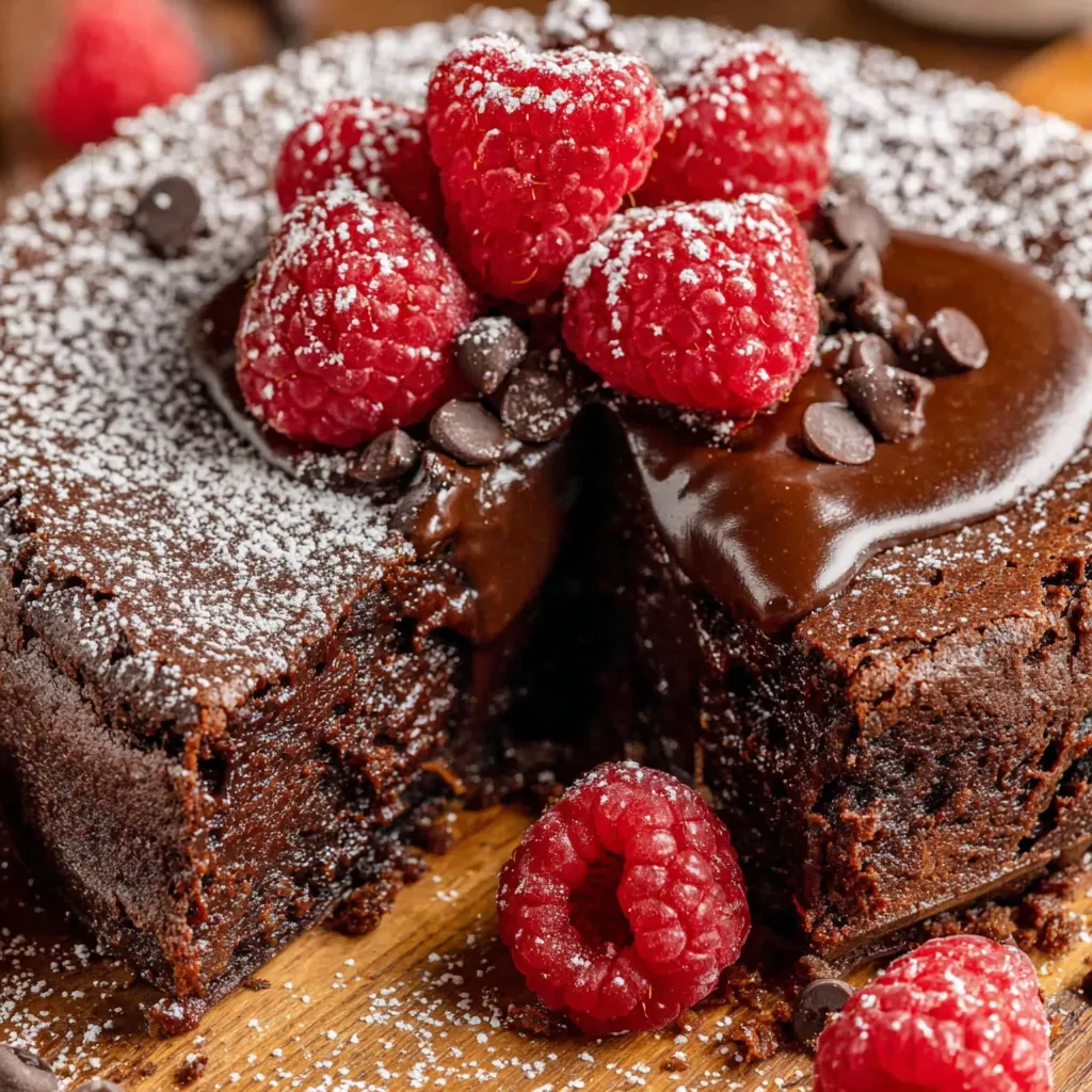 Fudgy Flourless Chocolate Cake