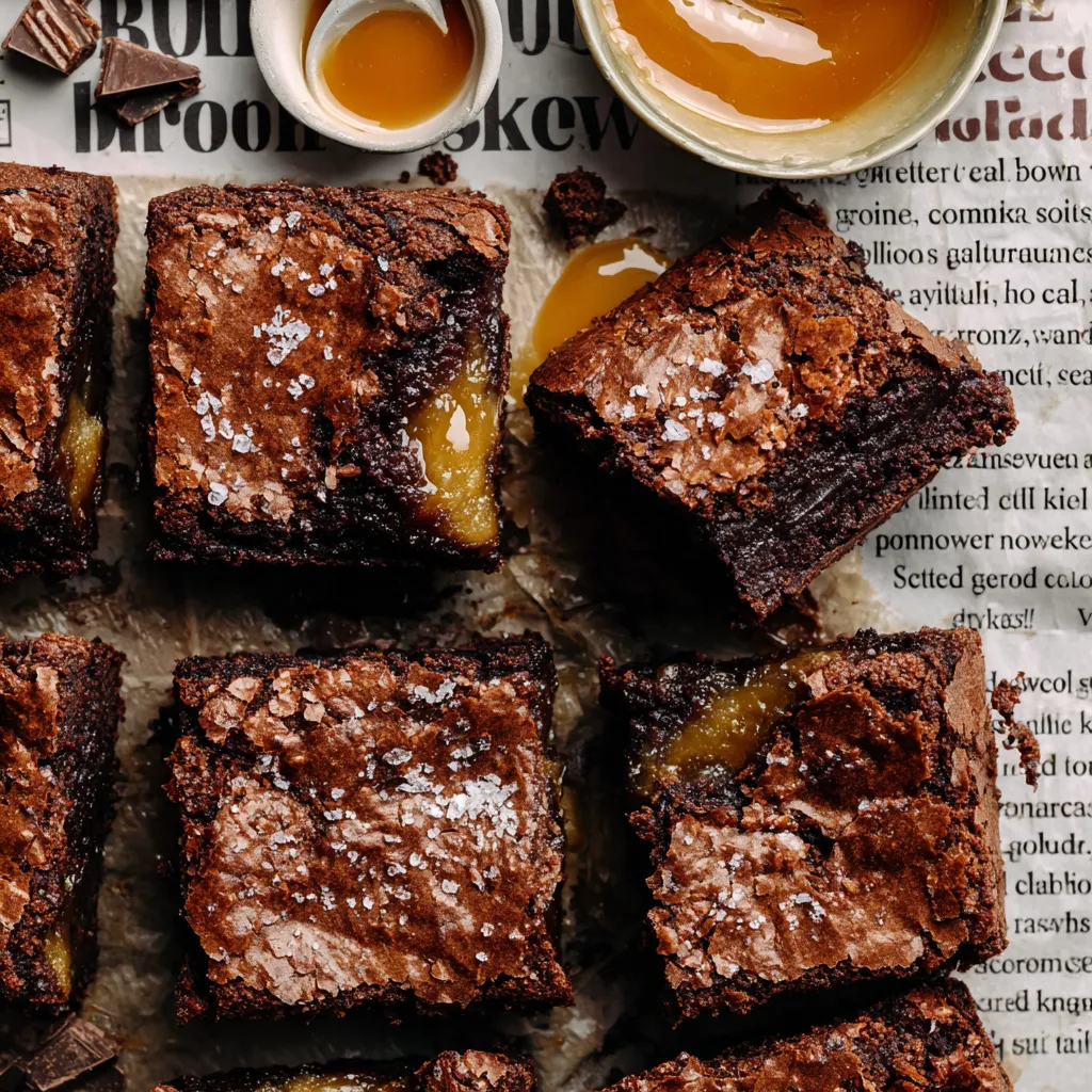 Salted Caramel-Stuffed Brownies
