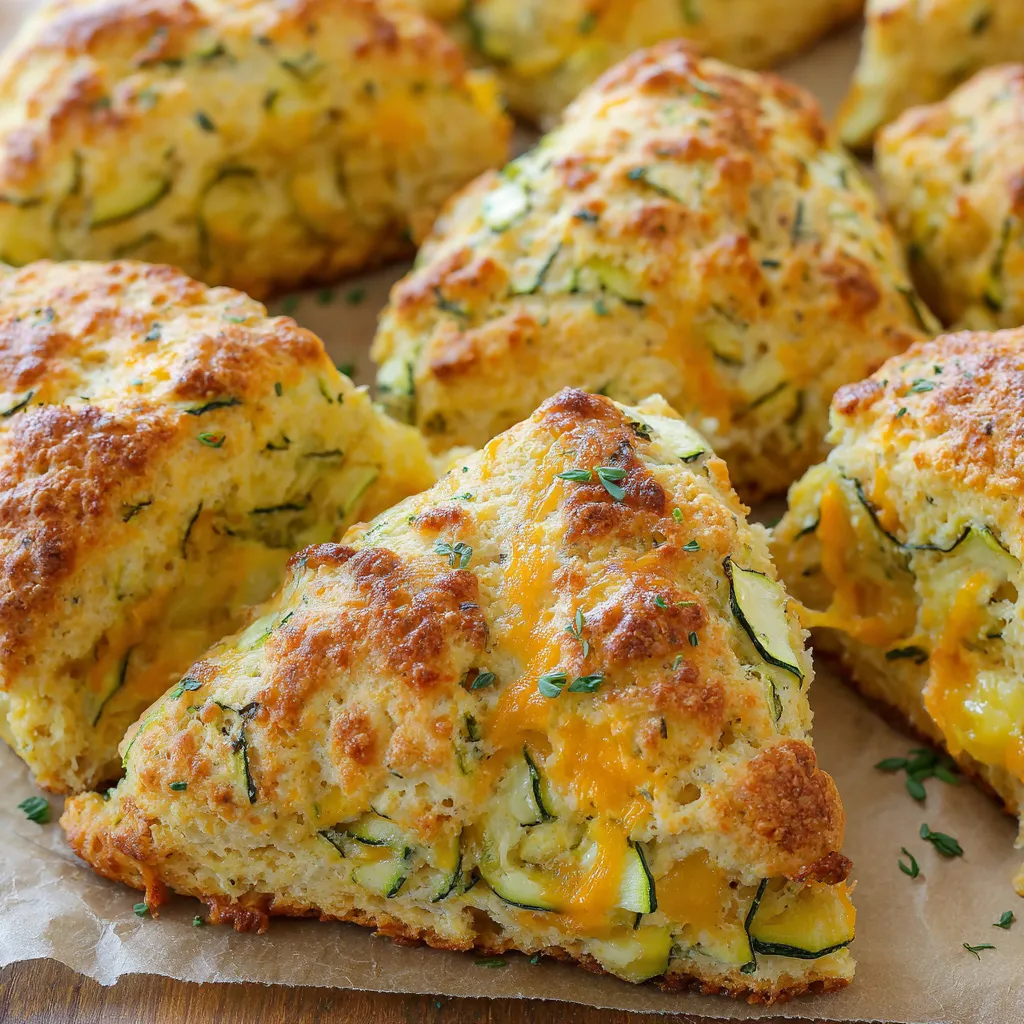 Zucchini Cheddar Scones