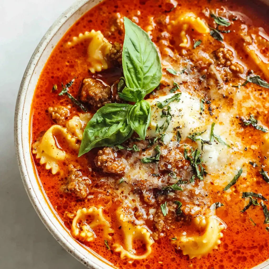 Comforting Lasagna Soup