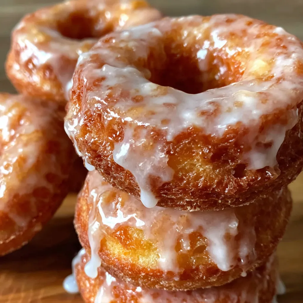 Baked Apple Donuts with Vanilla Glaze