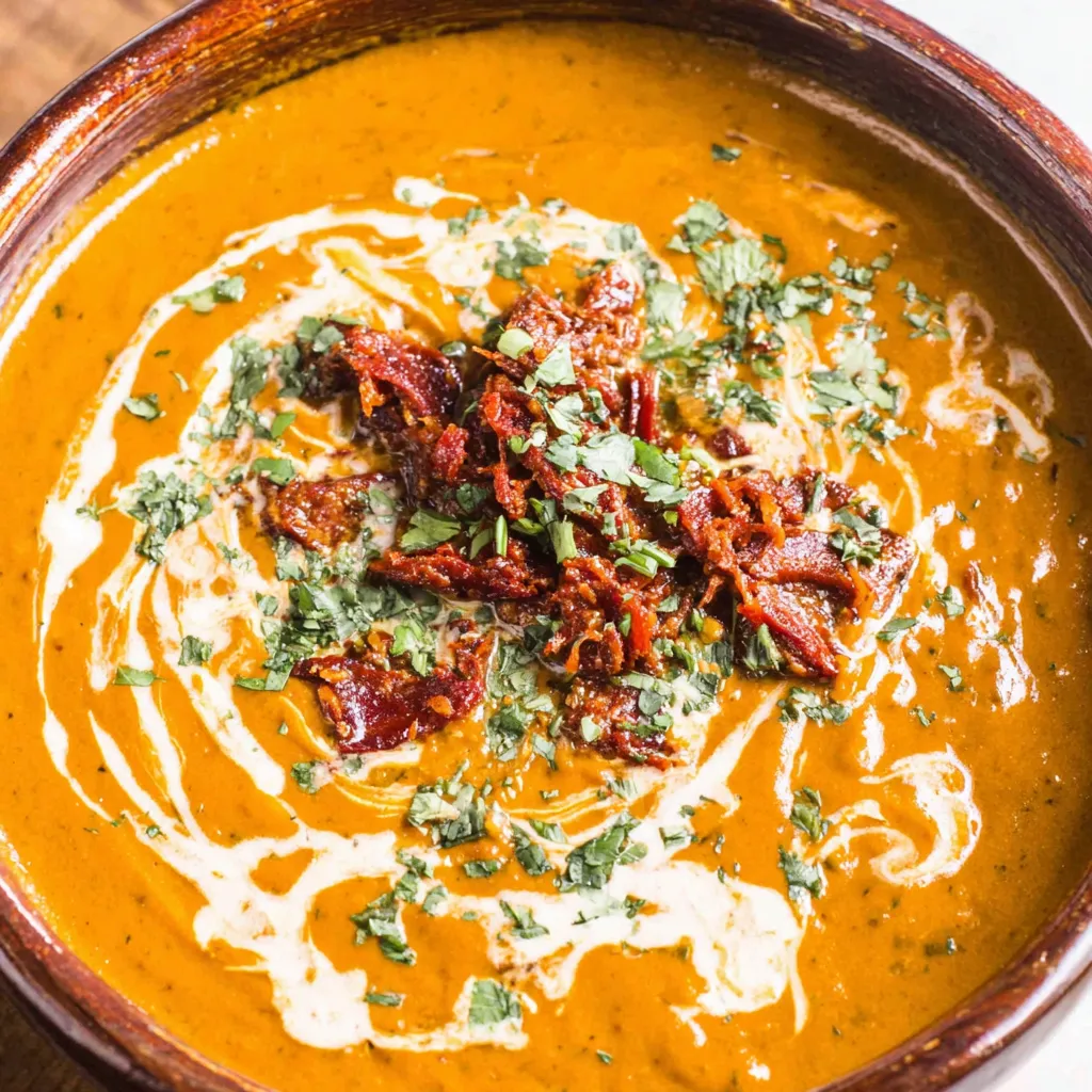 Spicy Chorizo Pumpkin Soup