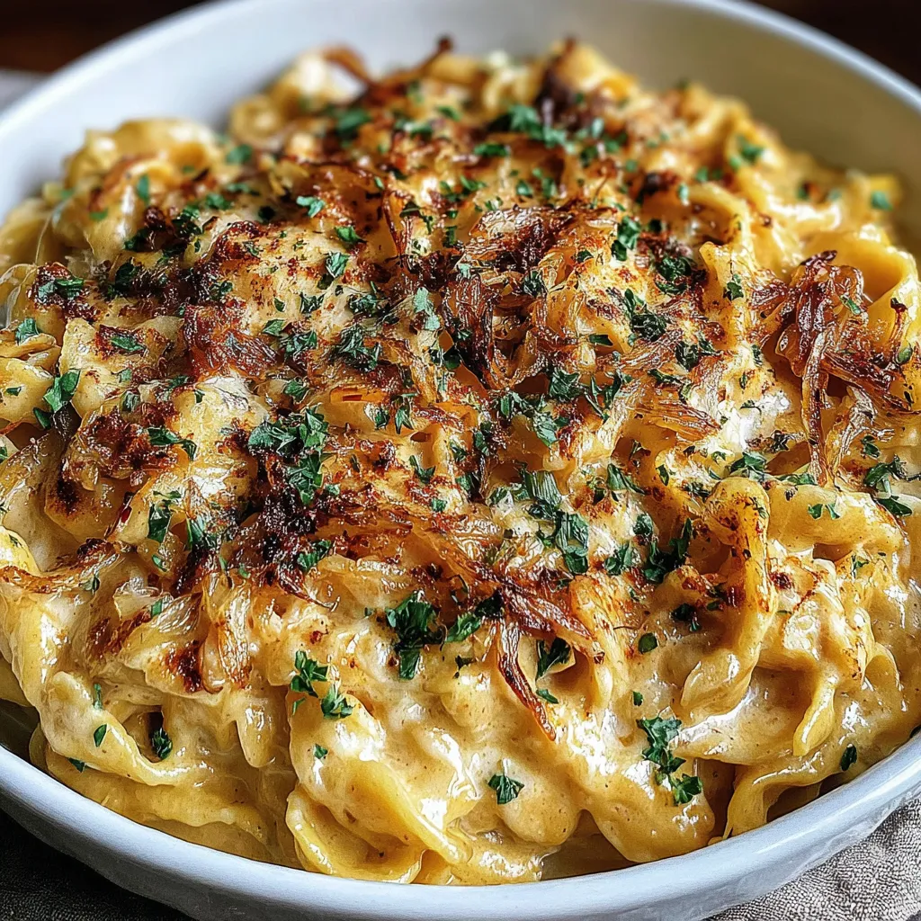French Onion Creamy Pasta