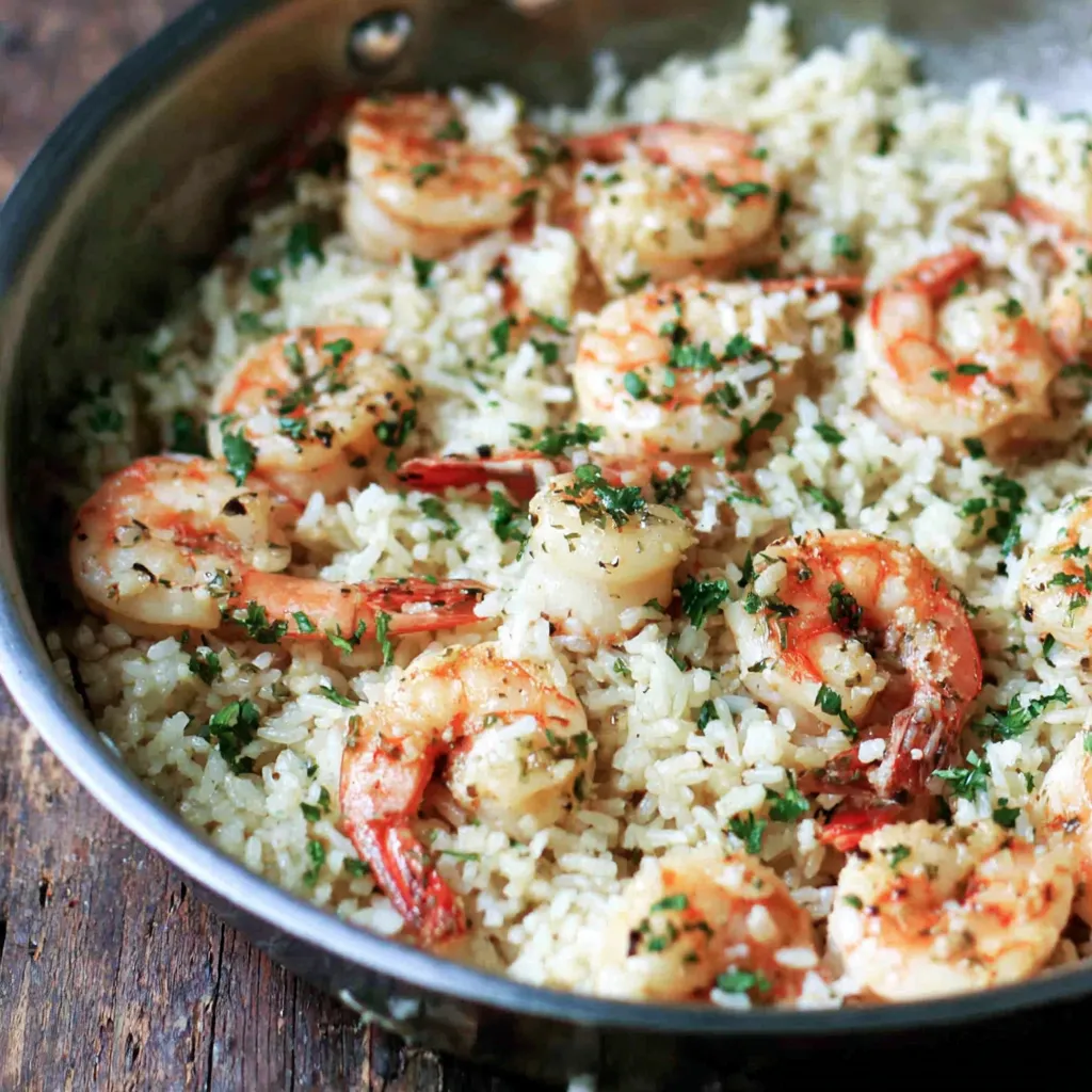 Garlic Butter Shrimp and Rice