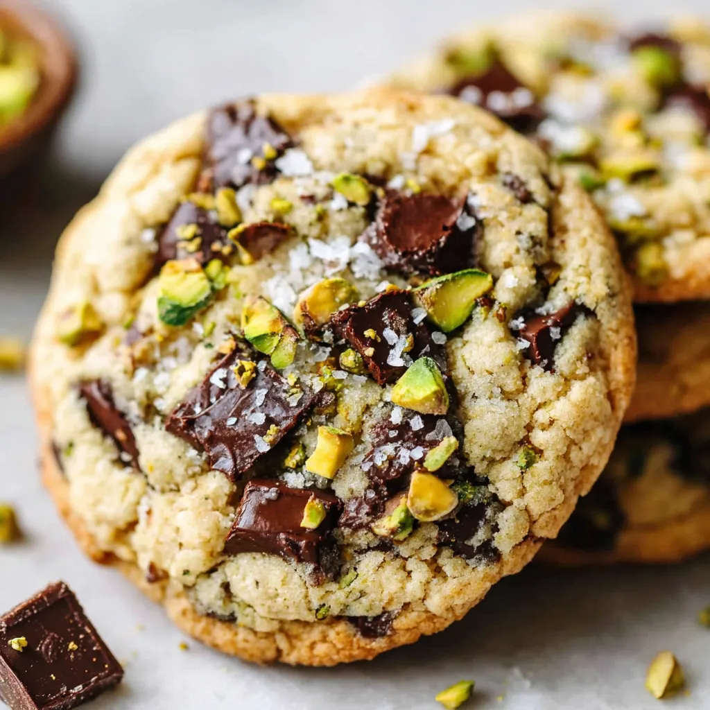 Pistachio Chocolate Chip Cookies