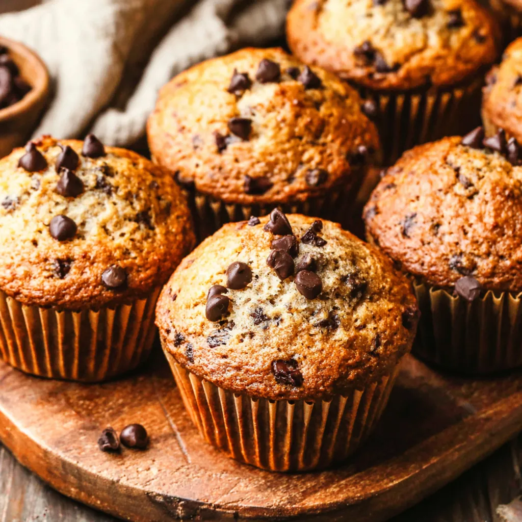 Banana Chocolate Chip Muffins