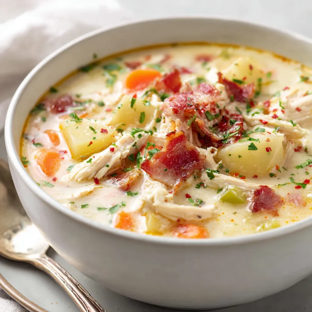 Hearty Chicken Potato Soup