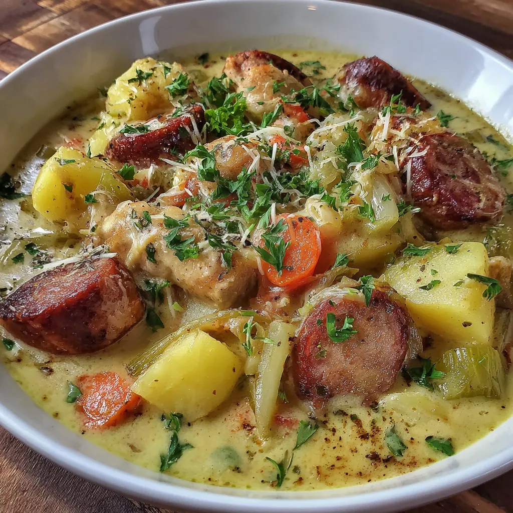 Creamy Chicken Sausage Stew
