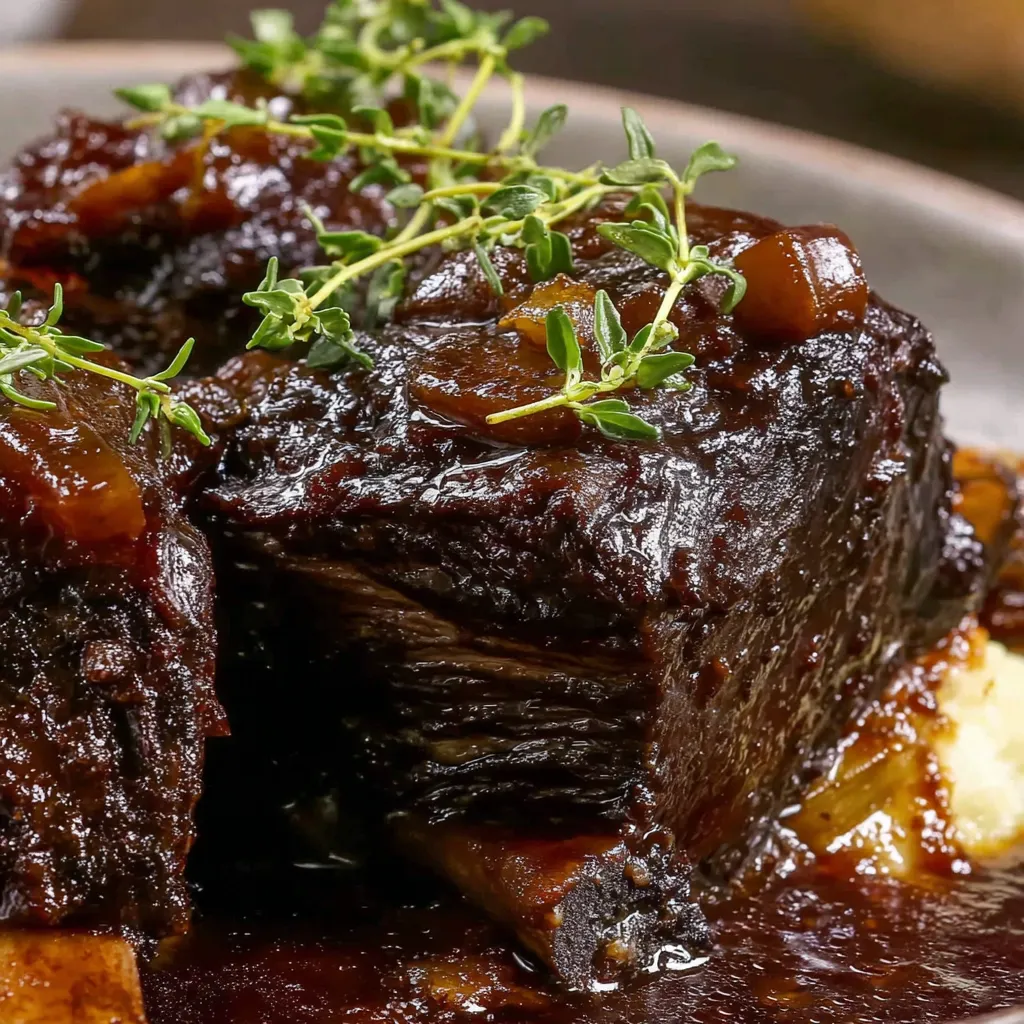 Braised Beef Short Ribs in Red Wine Sauce