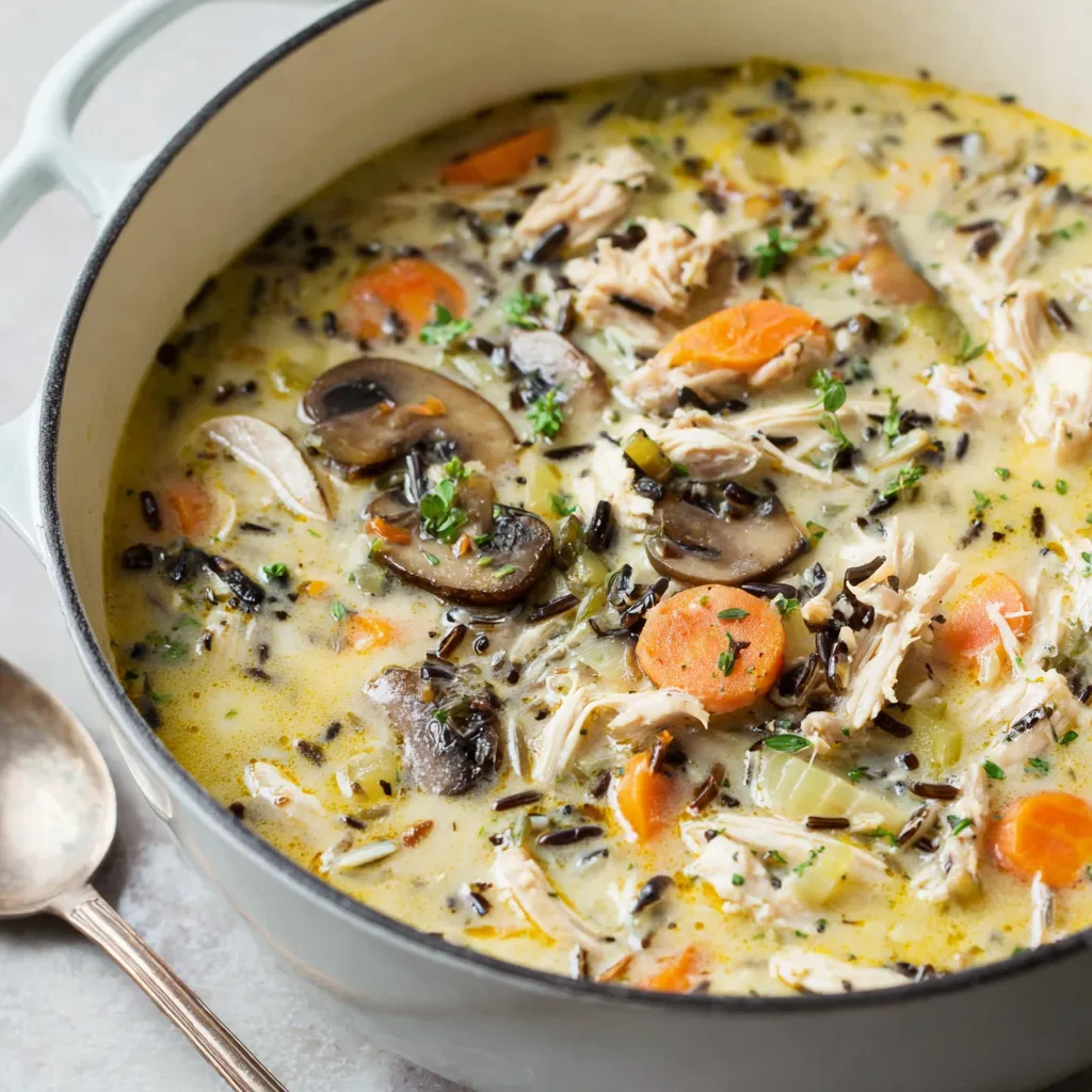 Leftover Turkey Wild Rice Soup