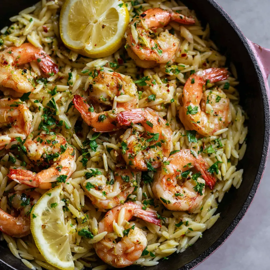 Shrimp Scampi Orzo