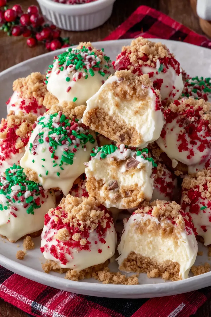 Close up of glossy candy coated bites