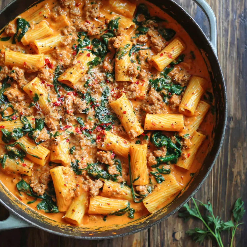 Creamy Sausage Rigatoni (One-Pan, 30-Minute Meal)