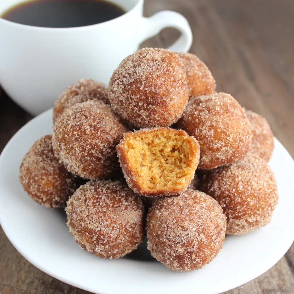 Baked Pumpkin Donut Holes