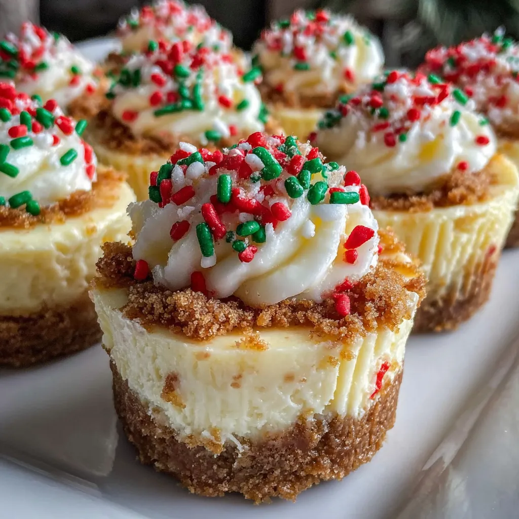 Mini Christmas Cheesecakes: 6 Irresistible Bites of Joy
