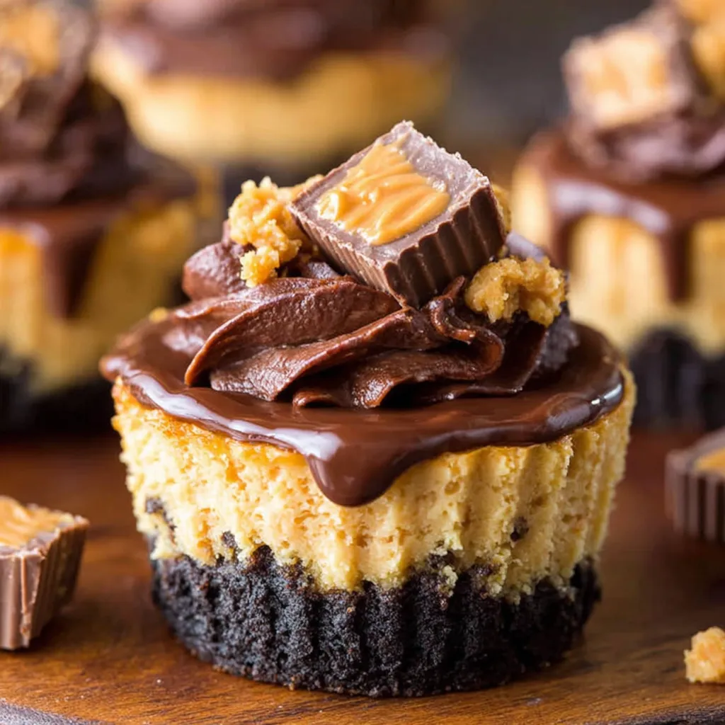 Mini Reese's Peanut Butter Cheesecakes
