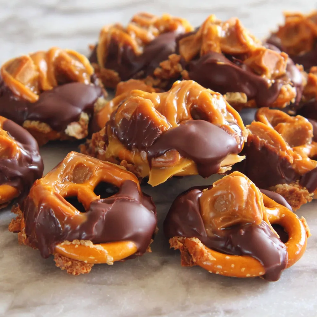 The Best Snickers Pretzel Bites