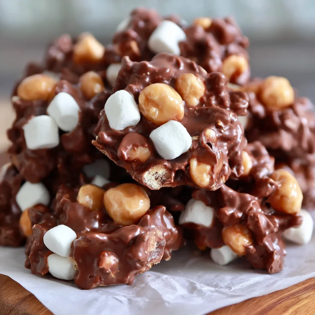 Rocky Road Peanut Clusters