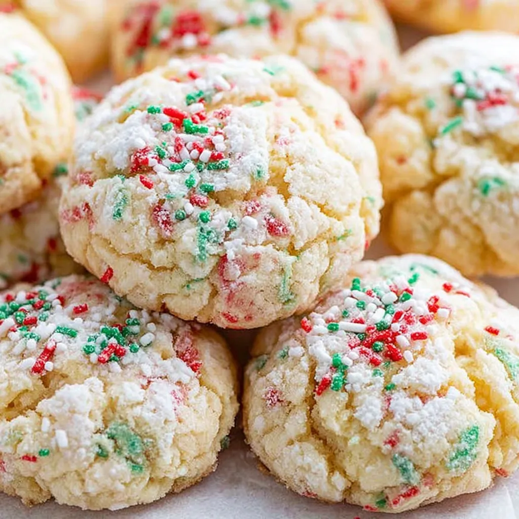 Christmas Ooey Gooey Butter Cookies